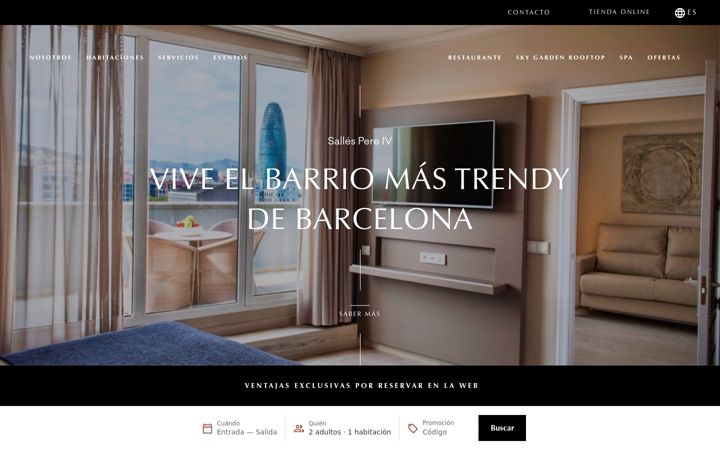 Screenshot of hotelpereiv.com