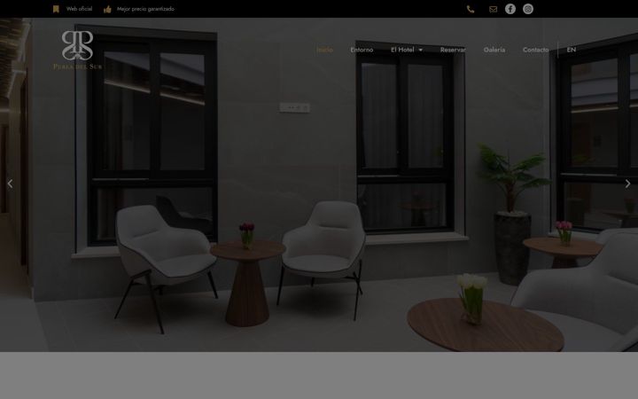 Screenshot of hotelperladelsur.com