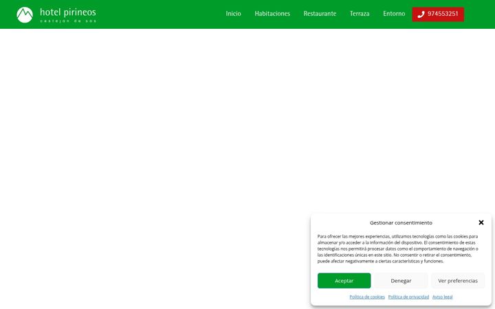 Screenshot of hotelpirineos.es