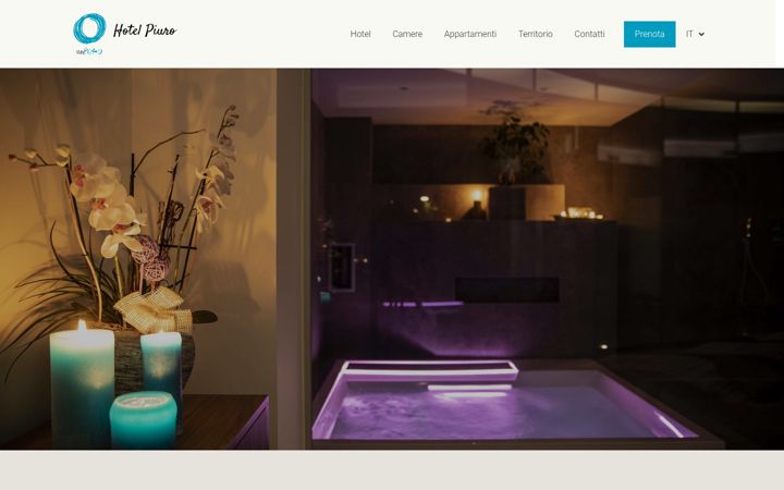 Screenshot of hotelpiuro.com