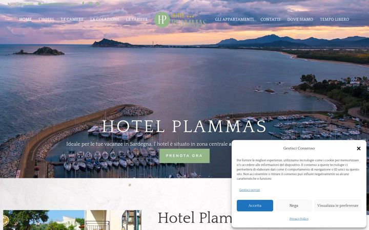 Screenshot of hotelplammas.com