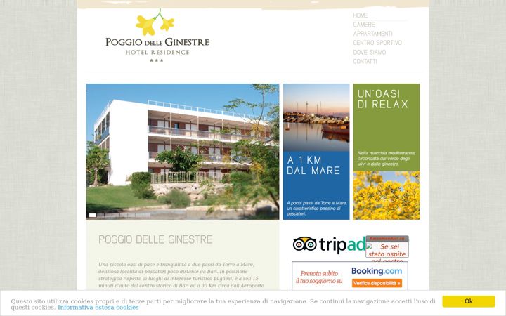 Screenshot of hotelpoggiodelleginestre.com