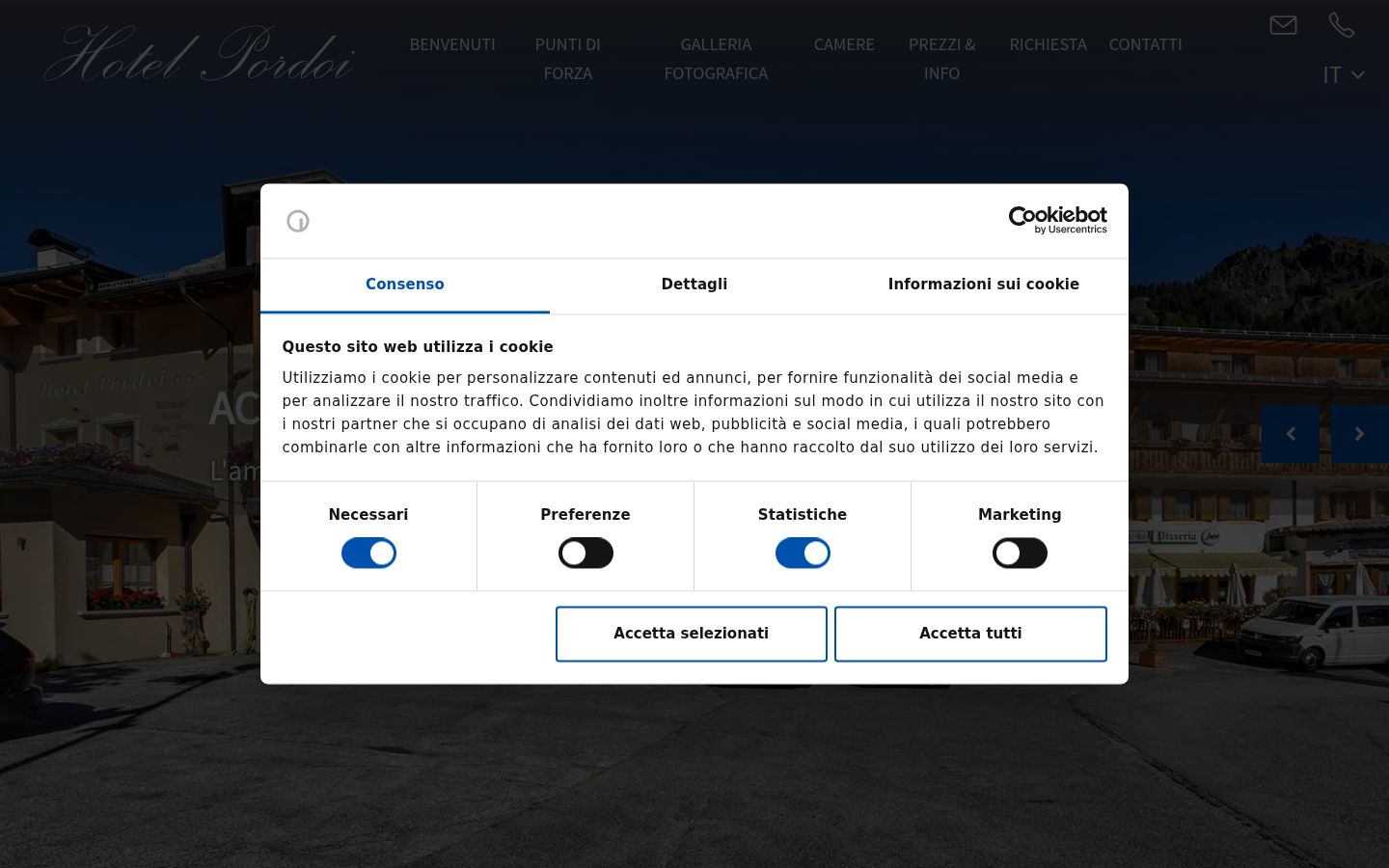 Sutikimo reklamjuostės, rodytos prieš bet kokią sąveiką, ekrano kopija