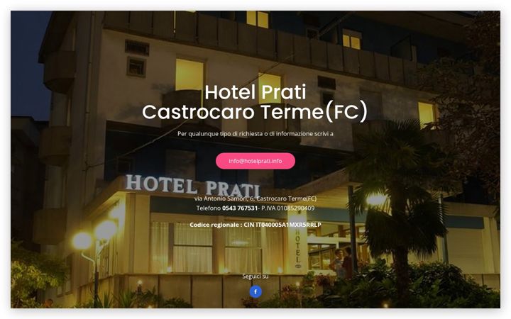 Screenshot of hotelprati.info
