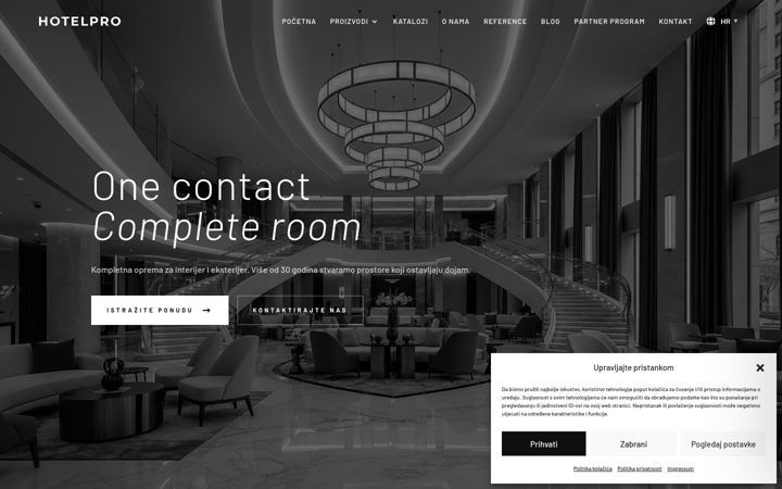 Screenshot of hotelpro.hr