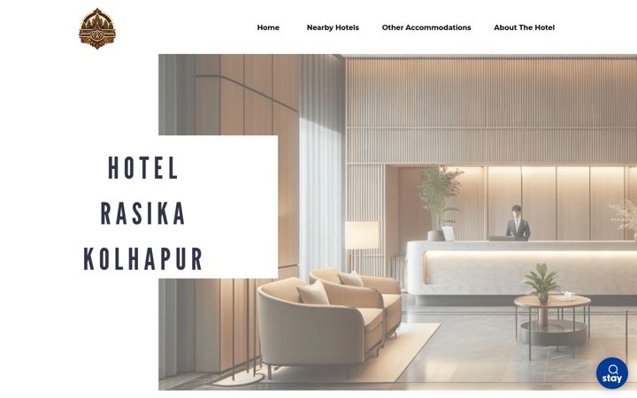 Screenshot of hotelrasika.com