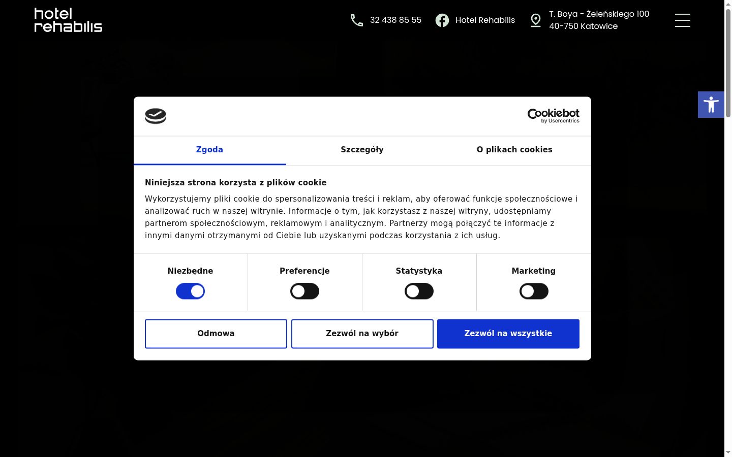 Screenshot tal-banner tal-kunsens muri qabel kwalunkwe interazzjoni