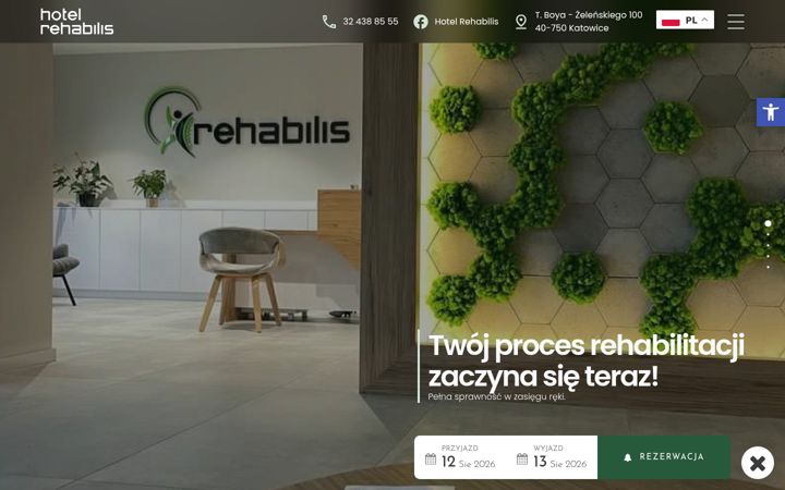 Screenshot of hotelrehabilis.pl