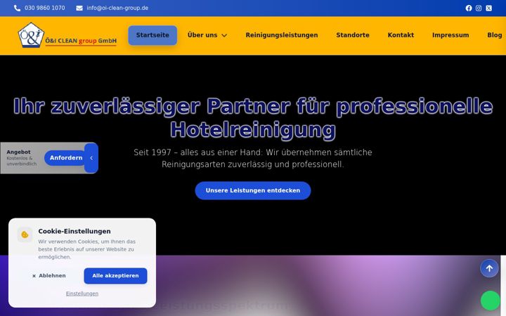 Screenshot of hotelreinigung-flensburg.com