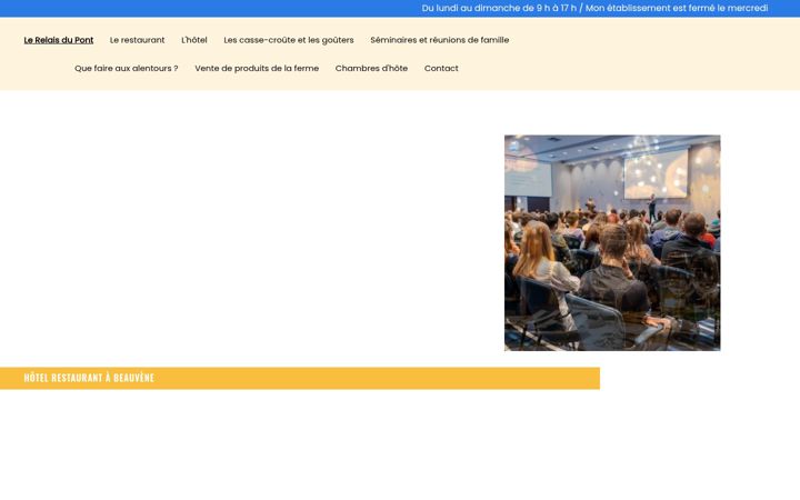 Screenshot of hotelrestaurant-lerelaisdupont.fr