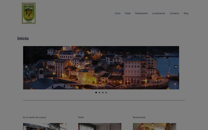 Screenshot of hotelrestauranteoviedo.com