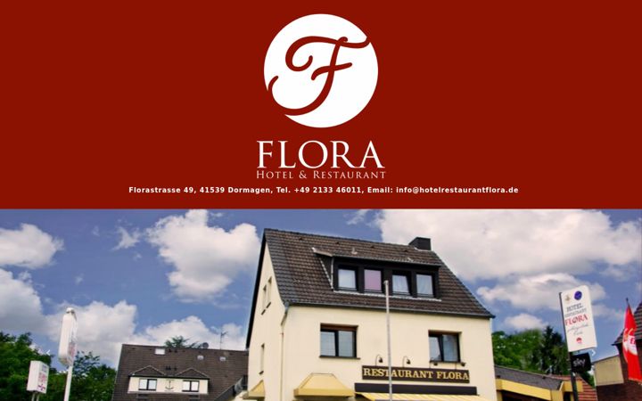 Screenshot of hotelrestaurantflora.de