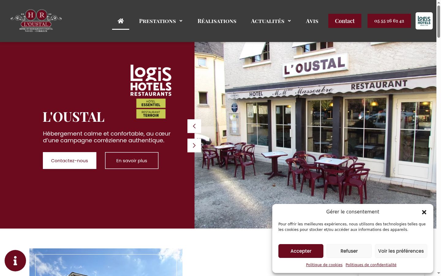 Screenshot van de toestemmingsbanner zoals getoond vóór enige interactie