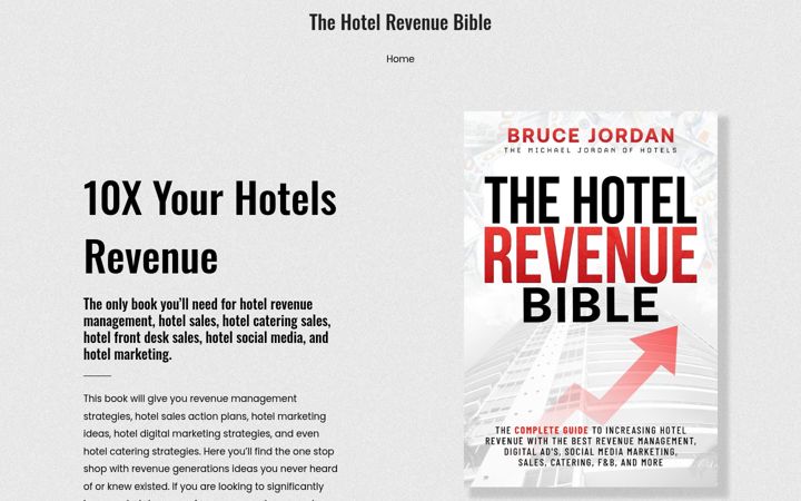 Screenshot of hotelrevenuebible.com