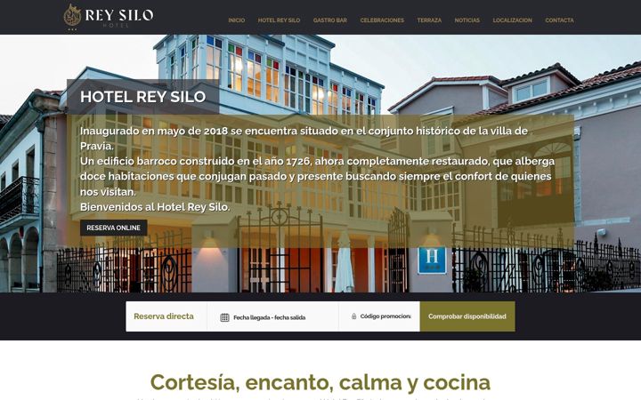 Screenshot of hotelreysilo.com