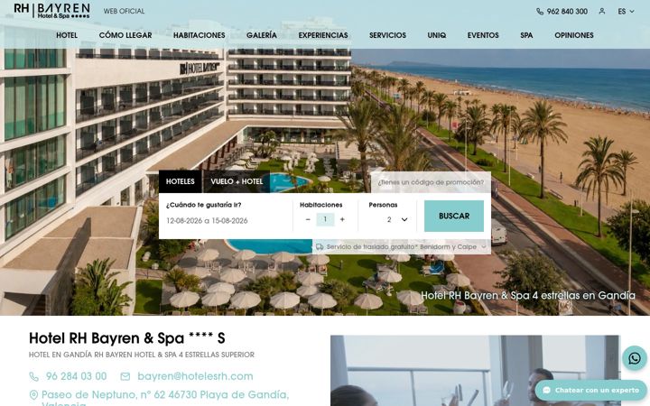 Screenshot of hotelrhbayren.com