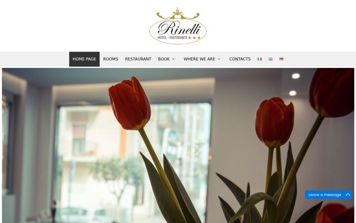 Screenshot of hotelrinelli.com