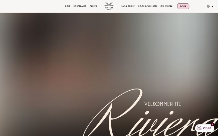 Screenshot of hotelriviera.no