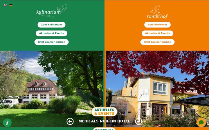 Screenshot of hotelroemerhof.de