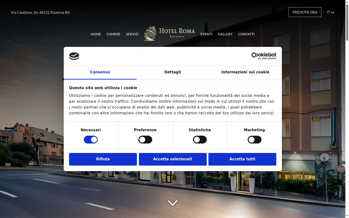 Zrzut ekranu banera zgody wyświetlanego przed jakąkolwiek interakcją