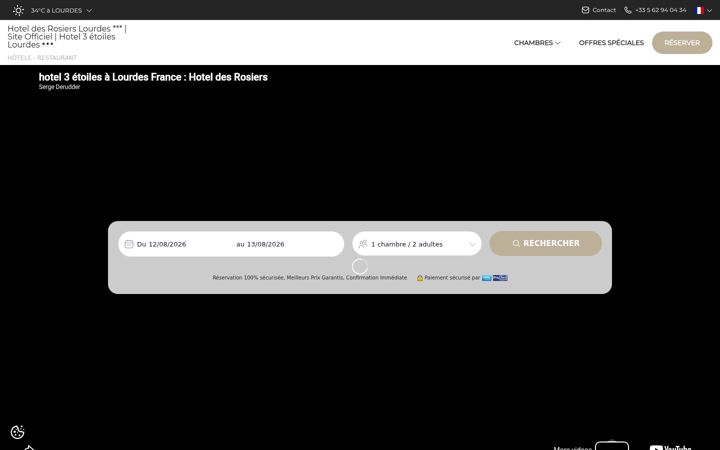Screenshot of hotelrosiers.com