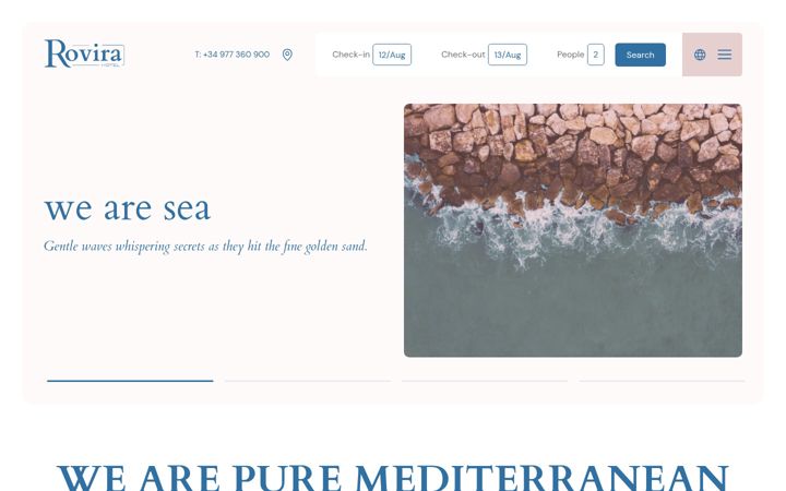 Screenshot of hotelrovira.net