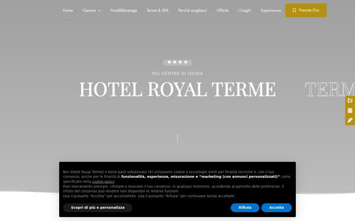Screenshot of hotelroyalterme.it