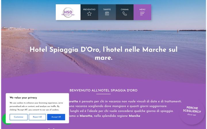 Screenshot of hotelruhig.it
