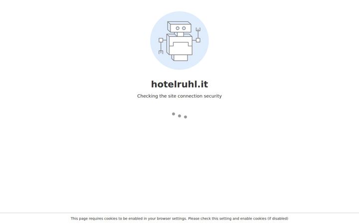 Screenshot of hotelruhl.it