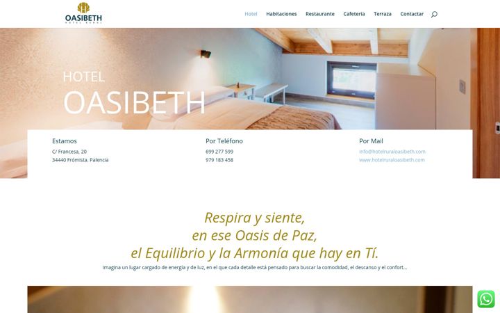 Screenshot of hotelruraloasibeth.com