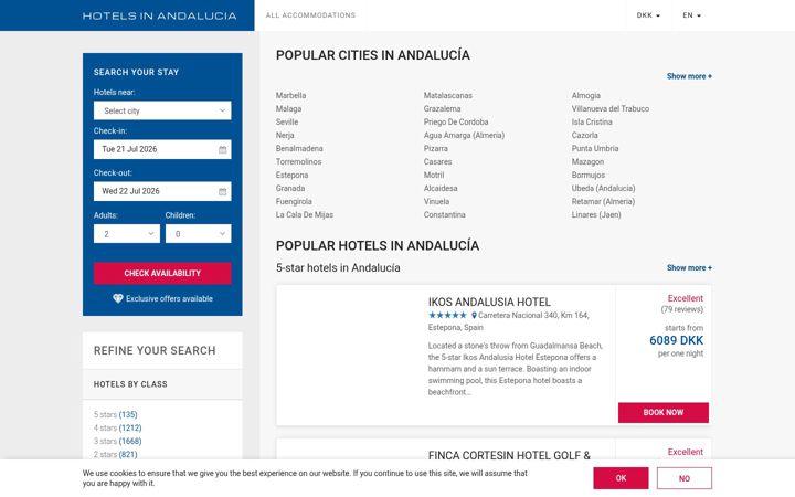 Screenshot of hotels-andalucia.com