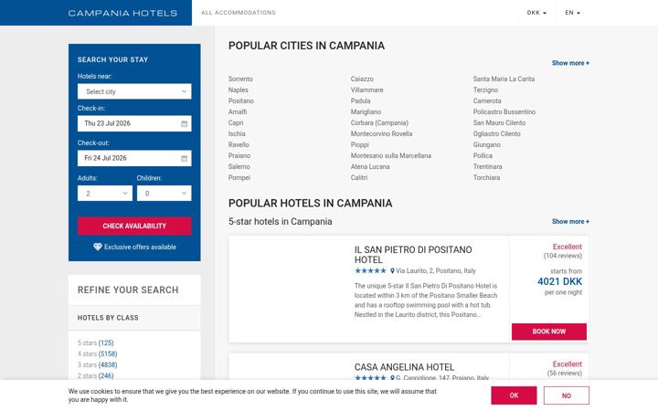 Screenshot of hotels-in-campania.com