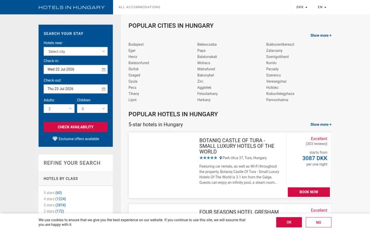 Screenshot of hotels-in-hungary.net