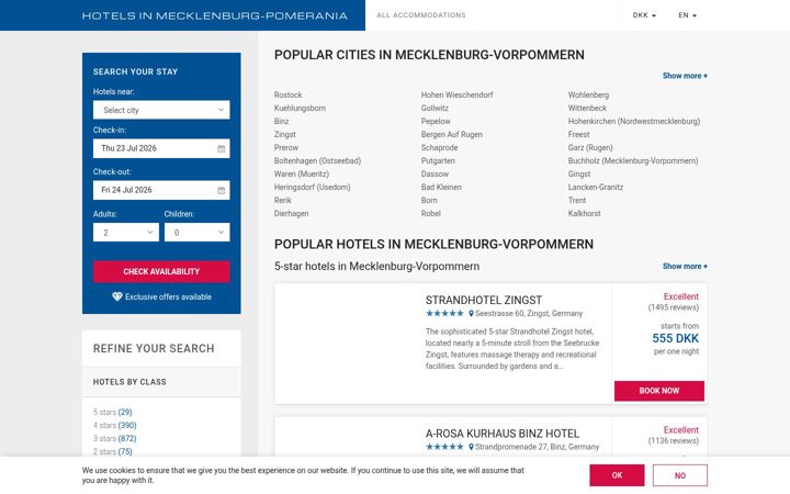 Screenshot of hotels-in-pomerania.com