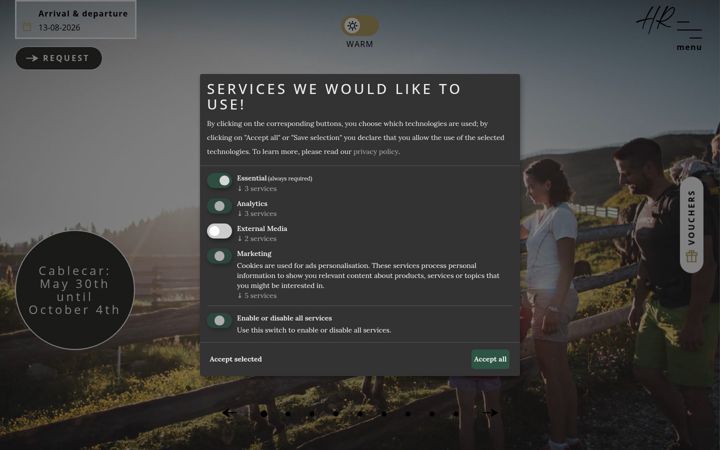 Screenshot of hotels-ratschings.com