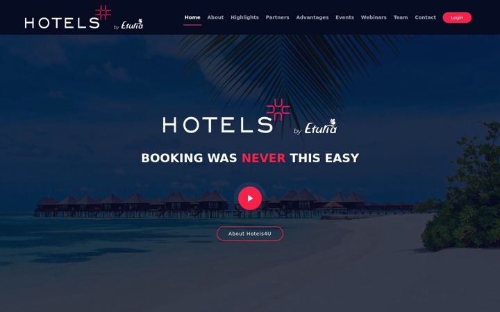 Screenshot of hotels4u.ro