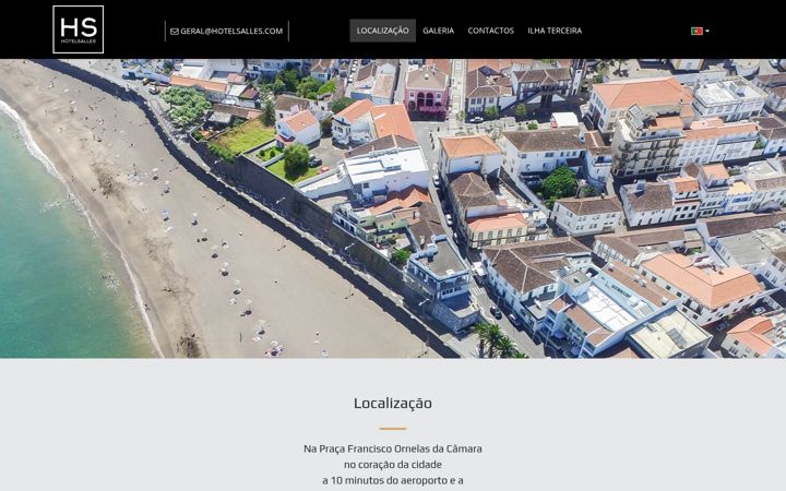 Screenshot of hotelsalles.com