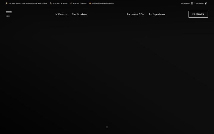 Screenshot of hotelsanminiato.com