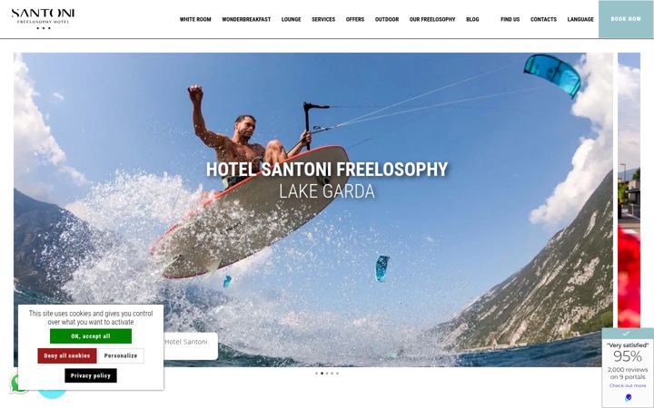 Screenshot of hotelsantoni.com