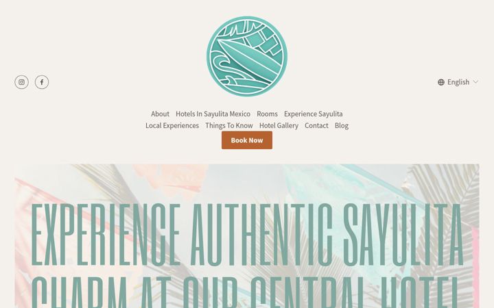 Screenshot of hotelsayulitacentral.com