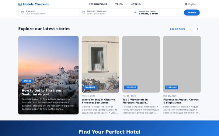 Screenshot of hotelscheck-in.com