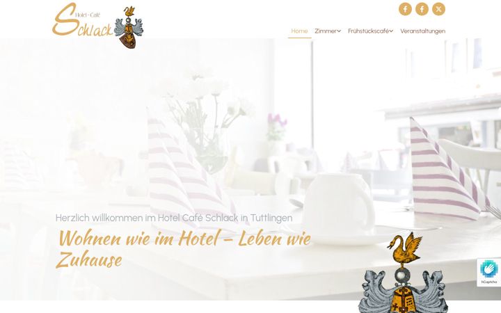 Screenshot of hotelschlack.de
