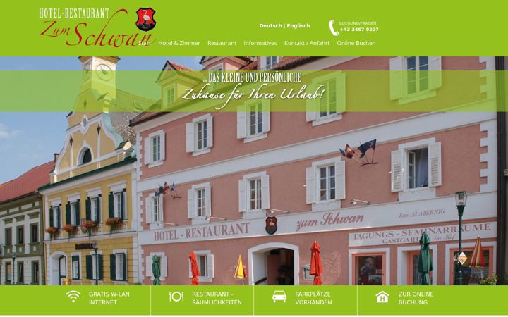 Screenshot of hotelschwan.at