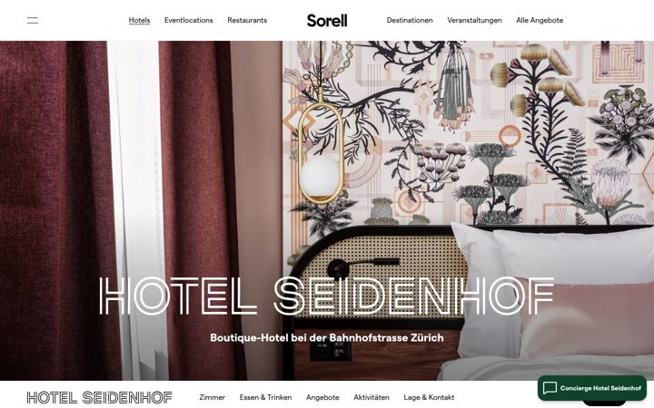 Screenshot of hotelseidenhof.com
