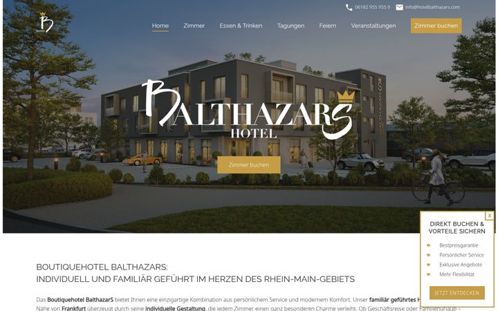 Screenshot of hotelseligenstadt.de