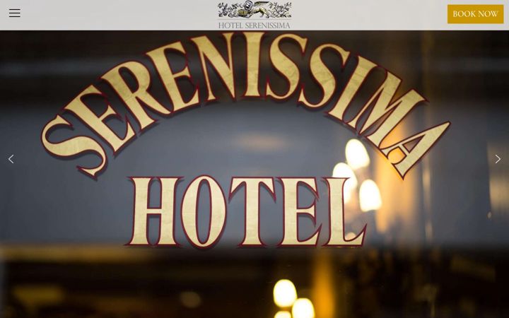 Screenshot of hotelserenissima.it
