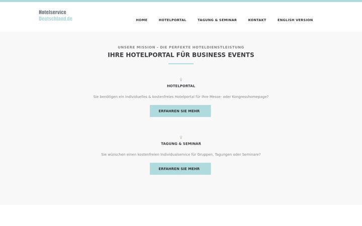 Screenshot of hotelservice-deutschland.de