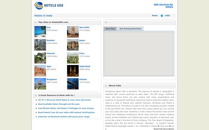 Screenshot of hotelsgds.com