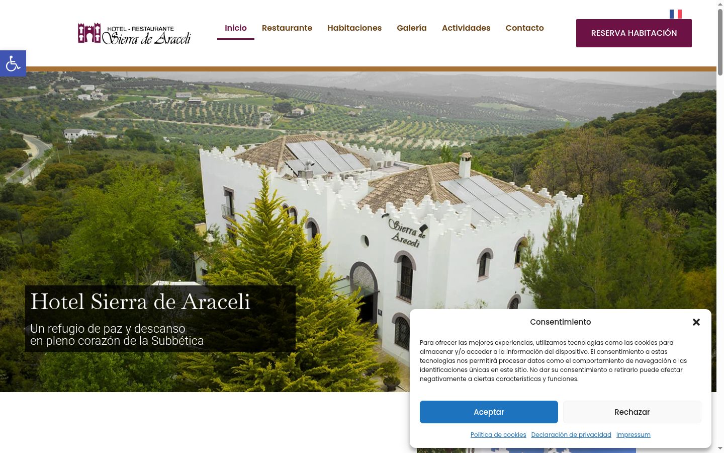 Screenshot tal-banner tal-kunsens muri qabel kwalunkwe interazzjoni
