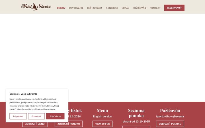 Screenshot of hotelslanica.sk
